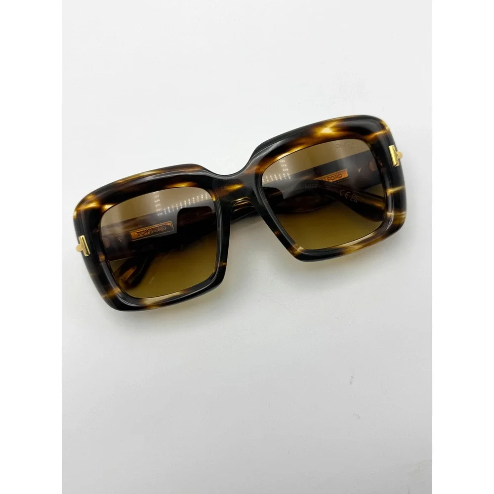 Tom Ford Sunglasses Icon TF1330 55F Havana Brown Frame Brown Gradient Lens 53mm